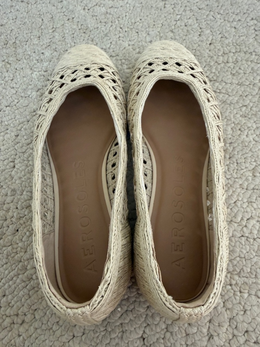 Aerosoles Arno Raffia Ballet Flat Natural Womens size 9 - Picture 9 of 16